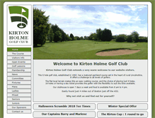 Tablet Screenshot of kirtonholmegolfclub.com